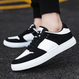 Summer New Men's Korean Style Black-And-White Panda Matching Color Low-Side Casual Board