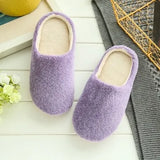 Soft Plush Cotton Couples Slippers Unisex Anti-slip Indoor House Shoes Women's Flip flops Home Slippers Autumn Winter