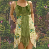 Sweet Y2K Lace Slip Dress Party Holiday Sleeveless Mini Kawaii Dresses Lolita Robe 2000s Aesthetic Grunge Pink