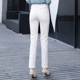 Pants Women Spring Bodycon Slim Ladies Formal Suits Trousers High Waist Workwear Female Pantolones Casual Woman