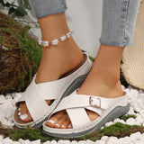 Breakj Summer New Sloped Sandals Type Beach Sandals Women's Large Size Women's