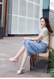 Comemore Summer Women Slippers Crystal Transparent Jelly Sandals Pumps Elegant High Heels Ladies Party Female Women's Shoes