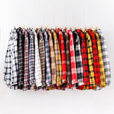 New Loose Design Cotton Plaid Shirt Women Young Style Long Sleeve Blouses Casual Shirts Lady Tops Clothes