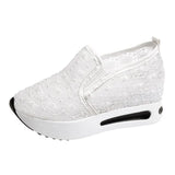 summer Women Shoes Oxford Platform Women Flats hollow out quality Round Toe Loafers Shoes For Women flat casual shoes