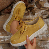 Breakj Before The Fading Round Head Casual Sneakers Women's Large Size Thick Background To Increase High Solid Color
