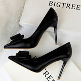 Shoes Bow-knot Pumps Women High Heels 2022 Fashion Women Heels Lady Stiletto Shoes Wedding Shoes Classic Pumps