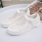 Cushion Platform Sneakers Women Breathable Mesh Spring Summer Casual Shoes Woman Plus Size 44 Ankle Strap Flats Zapato