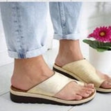 Breakj Leather Toe Toe Slippers Female Large Size