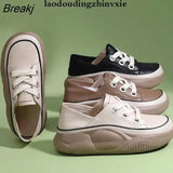New Ladies Sneakers Fashion Design Flat Shoes Lace Up Sneakers Economy Casual Shoes Trend Lightweight Sneakers Womens