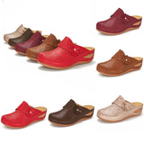 Summer Women's Shoes Are Specially Designed For Flower Slope Heel Women's Sandals With Large Size Hollowed-Out Women's