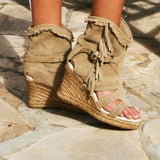 Ankle Boots Shoes Vintage PU Leather High Heels Booties Shoes Woman Cut Out Sandals Female Mujer Sapato