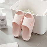 Home Soft Slippers Ladies/men's Thick Bottom Slipper Women Indoor Bathroom Anti-slip Floor Slides Silent