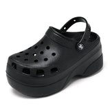 Green Platform High Heels Sandals Non-slip Wedges shoes for Women 10 cm Increase Fashion Garden