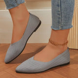 Large-Size Spring And Autumn New Sharp Head Flat Bottom Flying Shallow Soft Base Comfortable One Foot Pedal Bean