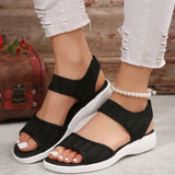 Breakj New Summer Women's Shoes Large Thick Sole With Sandals Casual Fashion Flying Surface