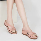 2025 Summer New Slope And Cool Slippers Women Fashion Wear Thick Bottom Roman Cold