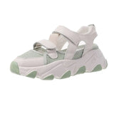 2021 Breathable Mesh Wedge Heel Women Shoes Casual Sneakers Sandals Women Thick-soled Non-slip Sandals Comfortable