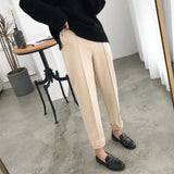 Thicken Winter Women Suit Pants Elastic Waist Women Pencil Pants Office Ladies Long Pants Elegant Women