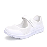 Summer Breathable Women Sneakers Healthy Walking Mary Jane Shoes Sporty Mesh Sport Running Mother Gift Light Flats