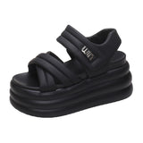 Breakj Platform Sandals Women 2024 Summer Wear New Fashion Versatile Muffin Sole Casual Sports Sandals