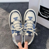 Spring And Autumn Minority Design Shoes Girls' Heart Thick-Soled Shoes Girls' Round Head Fashion Board Shoes Students' Small White