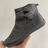 Breakj Women's Shoes 2023 British Style Workwear Shoes Martin Boots Ladies Large Size Short Boots Women's Fashion Casual Shoes Women