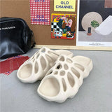 Thick-Soled Slippers Women 2021 Summer Men Fashion Beach Slippers Soft EVA Indoor Non-Slip Slippers Open-Toed