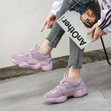 Brand Chunky Sneakers Women Fashion 2021 Trend Purple Summer Shoes Outdoor Jogging Sneakers Mesh Breathable Casual