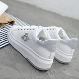 Women Casual Shoes 2022 New Women Sneakers Fashion Breathable PU Leather Platform White Women Shoes Soft Footwears
