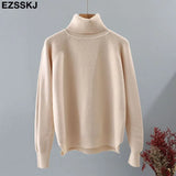 color basic sweater thick Sweater Women Pullover Casual Turtleneck Long Sleeve Knit Sweater Female