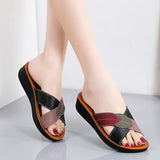 Breakj 2024 New Summer Flat-Bottomed Slippers Women's Fashion Women's Shoes Anti-Slip Soft-Soled Women's