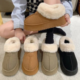 Breakj Snow Boots Super Warm Breathable High Quality Women's Shoes Comfortable And Durable Solid Color British Style Fashion