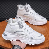 Men's Boots Fashion Thick Bottom Non-slip Warm Winter Shoes For Men Fur Warm Ankle Snow Boots Footwear Male