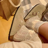 Boken Shoes Half-Pack Slippers Women's Spring And Summer 2023 New Retro One-Toe Slippers Lazy Ins