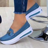 Breakj 2023 New Pine Cream Bottom Round Head Solid Single Shoes Light Mouth Pedal Thick Sole Single Shoe