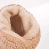 Women Boots Winter Outdoor Keep Warm Fur Boots Waterproof Women's Snow Boots Thick Heel With Round Head Short