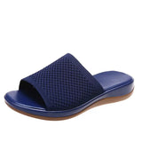 Breakj Summer New Large Size Women's Shoes Casual Flying Shoes Soft Polyurethane Lightweight Flat-Bottomed Slippers