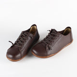 Layer Cowhide Large Size Handmade Shoes Female Farmer's Shoes Pedal Lazy Bean Shoes Retro Leather Flat