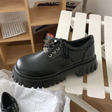 uniform shoes Small leather shoes female British girl Japanese black retro Mary Jane shoes lolita Platform shoes low