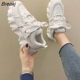 Women Sneakers 2023 New Fashion Autumn Casual Sports Comfortable Breathable White Flats Female Platform Winter Vulcanized