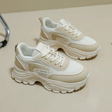 Breakj Korean Version Of The New Dad Shoes Female 2025 Spring Student Running Sports Platform Increased Casual Shoes Female QRJ