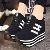 New Sports Shoes for Women Heightening Thick-soled Casual Spring Autumn Wedge Platform Shoes Fashion Female Chunky