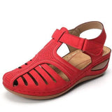 Breakj Retro-Bag-Headed Sandals Women's Summer New Hole Shoes Thick-Soled Round-Headed Slope And Octage Fish