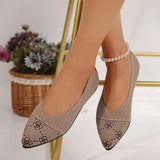 Flying Flat-Soled Casual Shoes 2025 Summer New Leopard-Print Sexy Women's Shoes Shallow One-Legged Single