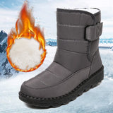 Women Boots 2021 New Winter Boots Shoes Women Waterproof Snow Bottine Femme Low Heels Boots Winter Shoes Platform Ankle