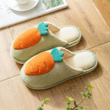 Carrot Slippers Indoor Cute shoes Female Slipper Plush Cartton Winter Home Woman House Cute Comfortable Fashion