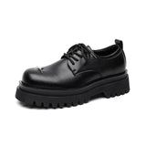 Breakj New Niche Platform Shoes Male British Style Commuting Versatile Round Derby