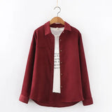 Solid Color Women's Shirt 2021Spring New Casual Design Sense Blouses and Tops Young Style Lady Long Sleeve