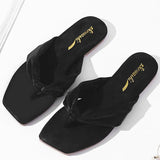 Leather Slippers Women Flat Shoes Ladies Pink Flip Flops Comfortable Weave Outdoor Slides 2021 Summer Woman