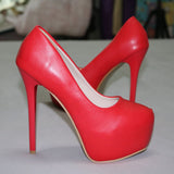 Breakj Cm White Heel Single Shoes Red Thin Heel Waterproof Table White Wedding Shoes Large High Heels Wedding